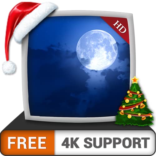 Christmas moonlights HD gratis: disfrute de las frescas vacaciones de Navidad en invierno en su televisor HDR 4K, TV 8K y dispositivos de fuego como fondo de pantalla, decoración para las vacaciones d