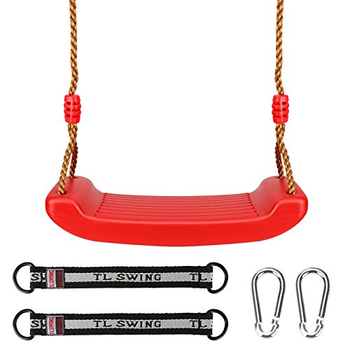 Columpio Jardin Asiento con Cuerda, Luckits Columpio Infantil de Plástico Durable Columpio para Jardín Tarea Pesada Columpio Infantil para Niños, Niñas, Interior/Exterior/Parque Infantil /Hogar/árbolr Columpio Jardin Asiento con Cuerda, Luckits Columpio Infantil de Plástico Durable Columpio para Jardín Tarea Pesada Columpio Infantil para Niños, Niñas, Interior/Exterior/Parque Infantil /Hogar/árbolr