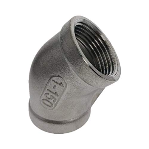 Conjunto de herramientas sanitarias 10pcs 45 grados codo 1/4-2" conexión hembra 304 tubos de acero inoxidable Grado de Biodiesel (Thread Specification : 2) Conjunto de herramientas sanitarias 10pcs 45 grados codo 1/4-2" conexión hembra 304 tubos de acero inoxidable Grado de Biodiesel (Thread Specification : 2)