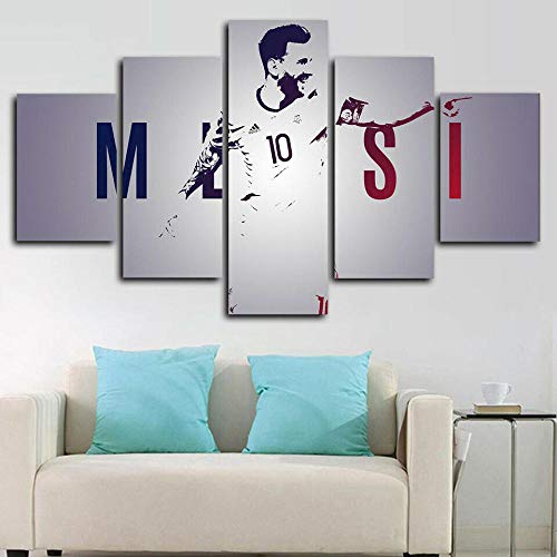 Cuadro Leo Messi Football Living Legend XXL Impresiones En Lienzo 5 Piezas Cuadro Moderno En Lienzo Decoración para El Arte De La Pared del Hogar HD Impreso Mural Enmarcado Cuadro Leo Messi Football Living Legend XXL Impresiones En Lienzo 5 Piezas Cuadro Moderno En Lienzo Decoración para El Arte De La Pared del Hogar HD Impreso Mural Enmarcado