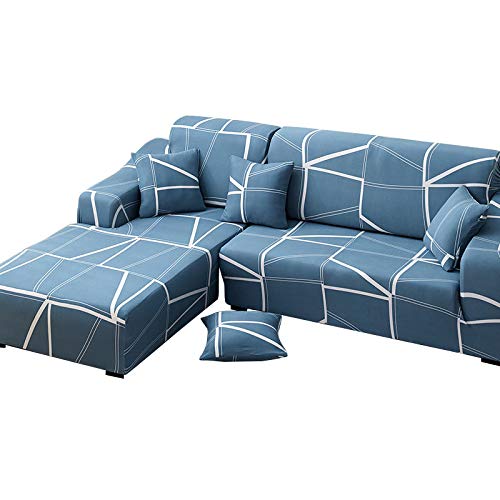 CXL Sofá de Cuero Doble combinación Triple Chaise Longue Funda de sofá Todo Incluido cojín de sofá Universal Funda Completa Tela Simple Tela Antideslizante Funda de sofá