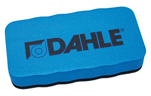 Dahle - Borrador magnético para pizarras blancas (limpieza en seco), color azul Dahle - Borrador magnético para pizarras blancas (limpieza en seco), color azul