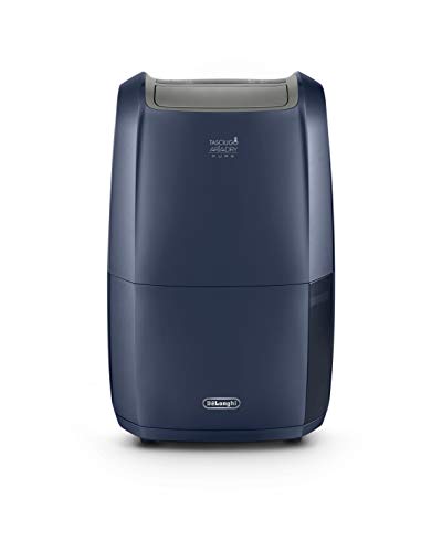 De'Longhi DDSX220WF - Purificador y Deshumidificador 2 en 1 Multifunción, 21 L/d, pantalla LED, 3 velocidades y autoventilación, asa de transporte, gas ecológico, Wi-Fi App para Smart Home