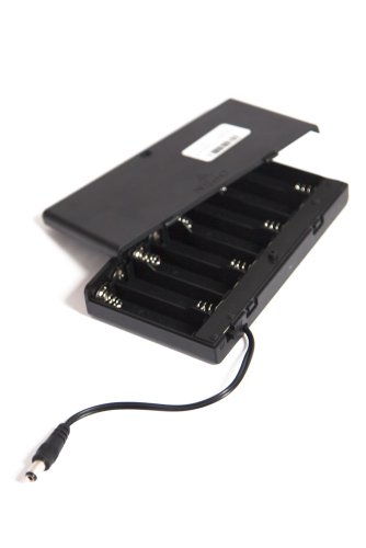 DIGISLIDER 12 voltios 8 Caja del Soporte de batería AA con Conector de CC de 2.1 mm x 5.5 mm y un Interruptor de Encendido/Apagado, para CCTV, Bricolaje, Arduinos, Motores DIGISLIDER 12 voltios 8 Caja del Soporte de batería AA con Conector de CC de 2.1 mm x 5.5 mm y un Interruptor de Encendido/Apagado, para CCTV, Bricolaje, Arduinos, Motores