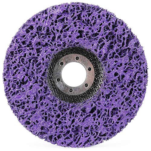 Disco de Limpieza, COTEY Discos de Limpieza para Amoladora Angular Disco de Limpieza Gruesa para Amoladora Angular, Eliminación de Óxido de Pintura Limpiar, 125 x 22 mm(Violeta) Disco de Limpieza, COTEY Discos de Limpieza para Amoladora Angular Disco de Limpieza Gruesa para Amoladora Angular, Eliminación de Óxido de Pintura Limpiar, 125 x 22 mm(Violeta)