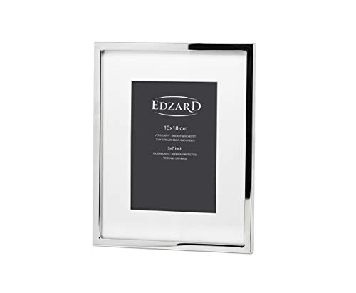 Edzard Portaretratos/Marco de Fotos Rivoli, bañado en Plata, Protegido contra el deslustre. (13 x 18 cm) Edzard Portaretratos/Marco de Fotos Rivoli, bañado en Plata, Protegido contra el deslustre. (13 x 18 cm)