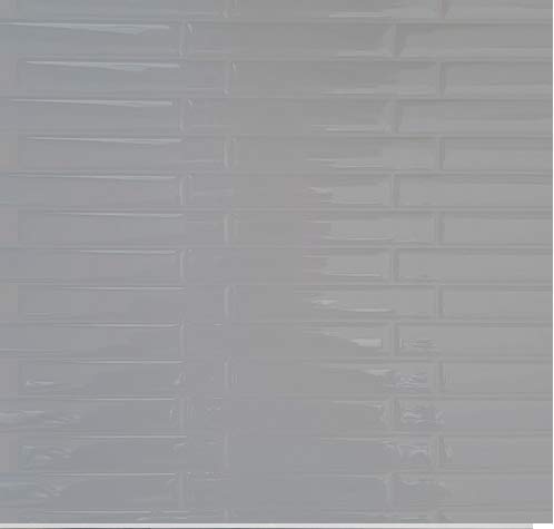 ELIKO - Azulejos adhesivos impermeables de 30,5 cm x 25 cm – LISTEL GRIS (lote de 10)