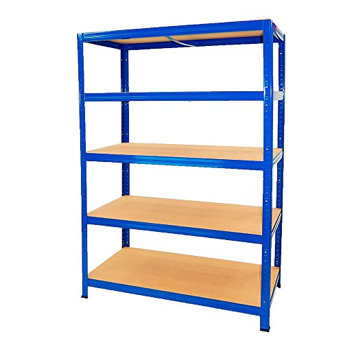 Estantería Metálica Futtal de 180x120x45 con 5 Pisos Muy Fuerte Azul Estantería Metálica Futtal de 180x120x45 con 5 Pisos Muy Fuerte Azul