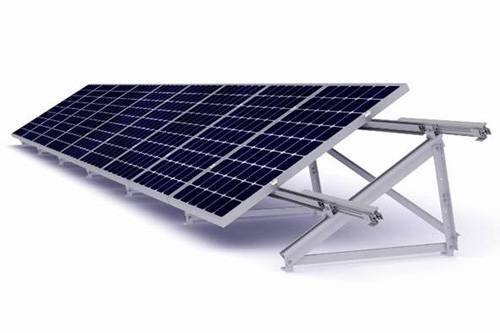Estructura metálica placa Solar para cubierta plana - 3 Modulos