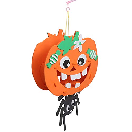 Fascigirl Cute Diy Led Light Up Pumpkin Lamp Jacko Lantern Para Niños Halloween Lantern Light Decor