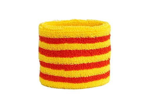 Flaggenfritze Sudor Banda diseño Bandera/Bandera España Cataluña + Gratis Pegatinas, Bandera, 1 Unidad Flaggenfritze Sudor Banda diseño Bandera/Bandera España Cataluña + Gratis Pegatinas, Bandera, 1 Unidad