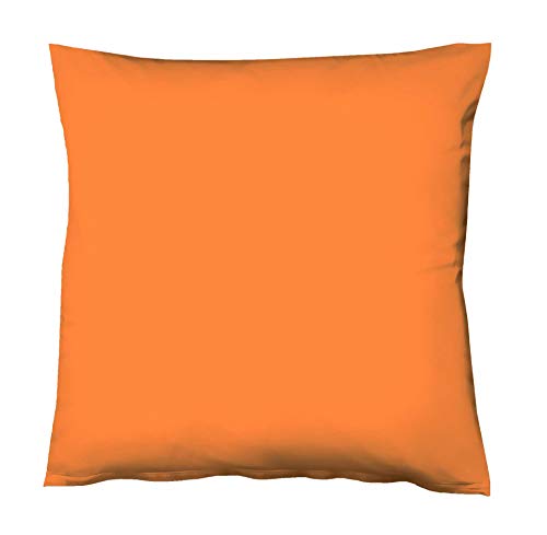 Fleuresse 9100-2044 Colours - Funda de cojín de satén (35 x 40 cm, 100% algodón), Color Naranja