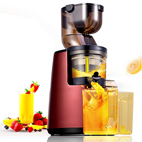 Fruta y Vegetal Cold Press Extractor de Jugo Slow Juicer Extractores de Zumo Sorbete y Helado de Frutas - Boca Ancha de 81MM, Extractor de Masticación Lenta, Sin BPA