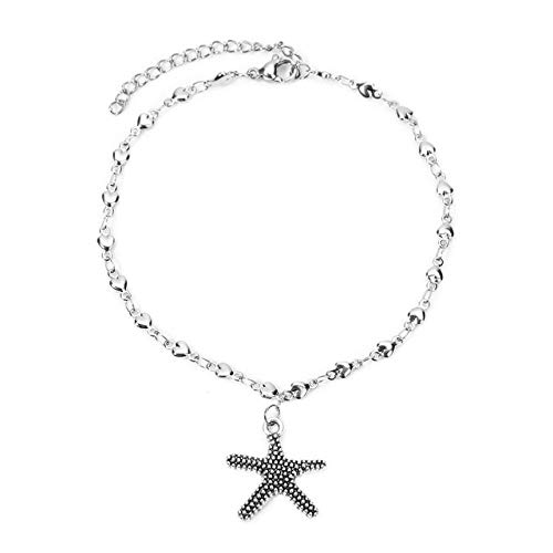 FSYX Cup Stainless Steel Anklet Bracelet Starfish Turtle Foot Bracelet Fashion Ladies Jewelry  02
