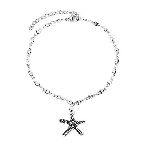 FSYX Cup Stainless Steel Anklet Bracelet Starfish Turtle Foot Bracelet Fashion Ladies Jewelry 02 FSYX Cup Stainless Steel Anklet Bracelet Starfish Turtle Foot Bracelet Fashion Ladies Jewelry 02