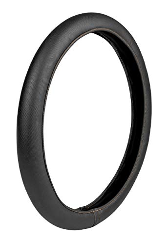 Funda de Volante elástica para camión, Ultrafina, Color Negro/Beige, 44 a 46 cm