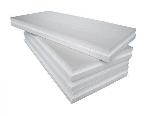 FUTURAZeta - Paneles de poliestireno EPS 100 blanco Densidad aumentada 20 kg/Mc - Poliestireno expandido sinterizado grosor 2 cm para aislamiento térmico - Sistema de capota (10 pan, 5 m²).