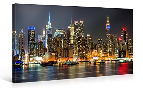 Gallery of Innovative Art - ILLUMINATED MANHATTAN NEW YORK 100x50cm #e4348 - Impresión Giclee en lienzo, foto lienzo Wall Art- Fotos en lienzo montadas sobre bastidor – Im?genes en lienzo XXL en alta resolución Gallery of Innovative Art - ILLUMINATED MANHATTAN NEW YORK 100x50cm #e4348 - Impresión Giclee en lienzo, foto lienzo Wall Art- Fotos en lienzo montadas sobre bastidor – Im?genes en lienzo XXL en alta resolución