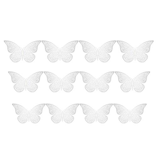 Gaoqi 12 Piezas 3D Pegatinas de Pared Huecas Mariposa Nevera para decoración del hogar Nuevo, decoración del hogar Pascua y Eid Onsale Gaoqi 12 Piezas 3D Pegatinas de Pared Huecas Mariposa Nevera para decoración del hogar Nuevo, decoración del hogar Pascua y Eid Onsale