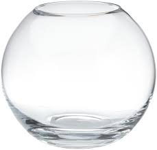 Gigante bola jarron de cristal transparente, el florero de vidrio claro y soplado con la boca, para flores o velas o decoration en el interior, diámetro 40 cm, la altura aprox. 34 cm, diseñado y fabricado por la Oberstdorfer Glashütte