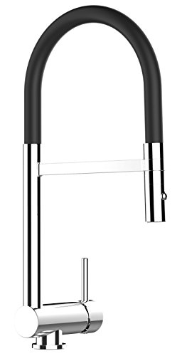 Grifo de cocina monomando NEGRO caña abatible 6 cm y ducha extraible 2 functiones Grifo de cocina monomando NEGRO caña abatible 6 cm y ducha extraible 2 functiones