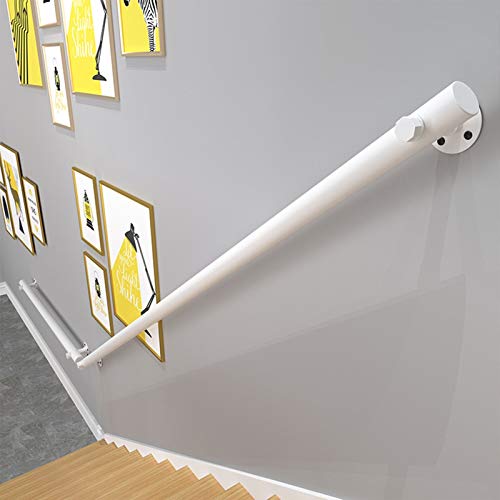 hairong Pasamanos para escaleras interiores y exteriores, barandilla de madera blanca antideslizante, balaustre de montaje en pared para escalera, 50 mm de diámetro de seguridad (tamaño: 2,2 m) hairong Pasamanos para escaleras interiores y exteriores, barandilla de madera blanca antideslizante, balaustre de montaje en pared para escalera, 50 mm de diámetro de seguridad (tamaño: 2,2 m)