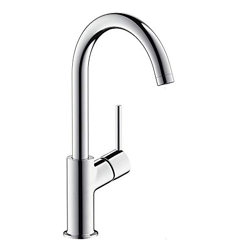 Hansgrohe 32082000 Talis grifo de lavabo 210, con caño giratorio 120º y vaciador Push-Open, cromo