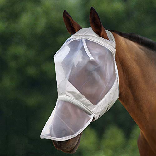 Harrison Howard CareMaster Máscara Anti-Moscas Protección con Nariz Plata (XL; Extra Full) Harrison Howard CareMaster Máscara Anti-Moscas Protección con Nariz Plata (XL; Extra Full)