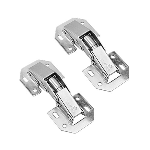 Bisagras De Cierre Suave Para Puertas De Armario – 2 Unidades + Tornillos – Cazoleta 35mm, Apertura 110° – Totalmente Solapadas