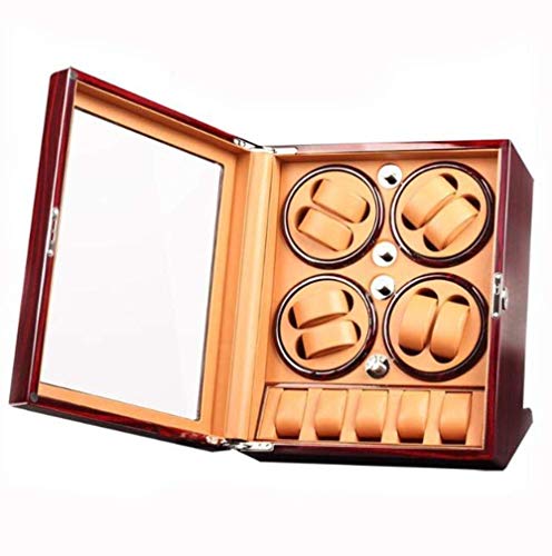HYCy Caja de Laca de Piano Caja de bobinado de Reloj automático Completo Caja de colección de agitadores Caja de Motor de agitación Moda