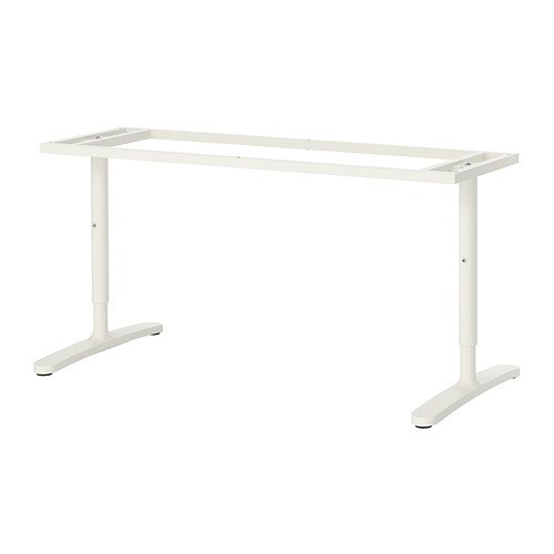 IKEA BEKANT - bastidor inferior sobremesa, blanco - 160 x 80 cm