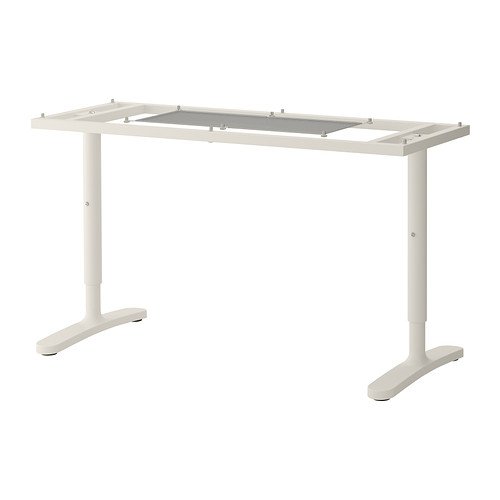 IKEA BEKANT - bastidor para mesa, blanco - 140 x 60 cm