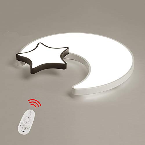 Infantil Plafones Lámpara De Techo LED creativo Luna estrellas Luz De Techo Iluminación infantil de techo Lámpara De Niños Niños Y Niñas Lámpara De Dormitorio Lámpara Romántica De Techo De Animados