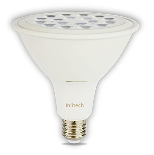 Inlitech LED Bombilla PAR38 E27 17 W equivalente a 150 W, blanco cálido (3000 K), 1360 lm, único pack, ángulo de haz: 38 °, 0602561275134