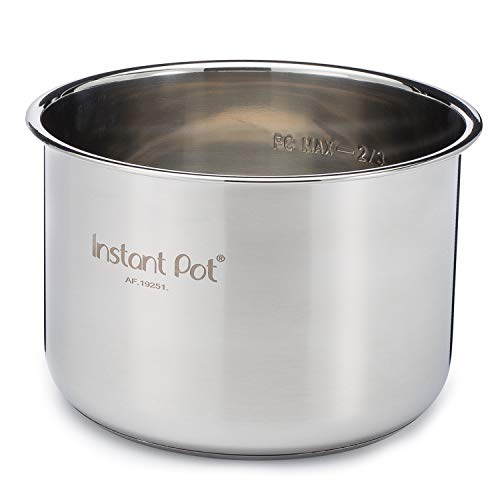Instant Pot Cubeta para olla programable a presión Instant Pot, acero inoxidable, 6 litros