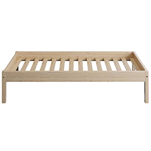 JGONas Marco de cama de madera, moderno y sólido, mueble de dormitorio para adultos, perfecto para adultos, niños y adolescentes, 100 x 200 cm