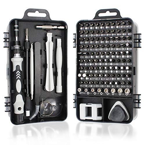 Juego de destornilladores de precisión, 115 en 1, kit de herramientas de reparación profesional con controlador magnético para teléfonos móviles, ordenadores portátiles, relojes, PS4, etc. Juego de destornilladores de precisión, 115 en 1, kit de herramientas de reparación profesional con controlador magnético para teléfonos móviles, ordenadores portátiles, relojes, PS4, etc.