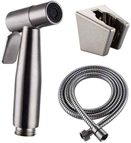 KANJJ-YU De mano del aerosol del bidé Kit de acero inoxidable aerosol del bidé cabezal de ducha Pulverizador - 304 Acero inoxidable Bidé Inodoro Pistola de pulverización grifo a presión Flushing Tober KANJJ-YU De mano del aerosol del bidé Kit de acero inoxidable aerosol del bidé cabezal de ducha Pulverizador - 304 Acero inoxidable Bidé Inodoro Pistola de pulverización grifo a presión Flushing Tober