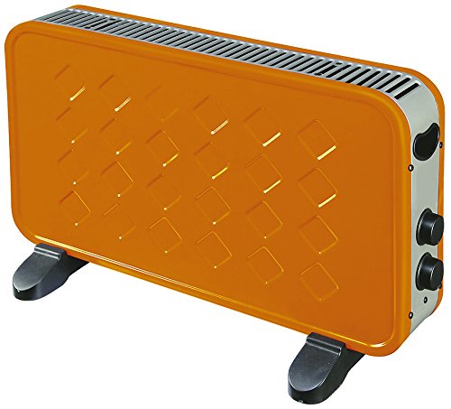 Kekai KT0595 - Convector Electrico Potencia 1000/2000 W Naranja 60x10x35 cm