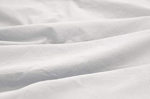 L1NK STUDIO Funda Almohada Cama de 90 cm (45X110cm) 100% algodón (Percal 200 Hilos) Blanco