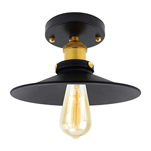 Lámpara de techo Light, estilo retro, industrial, metal negro, bronce, plafón industrial de metal negro, jaula cuadrada, habitación, lámpara colgante jaula cubo, lámpara E27 para café, pasillo, porche Lámpara de techo Light, estilo retro, industrial, metal negro, bronce, plafón industrial de metal negro, jaula cuadrada, habitación, lámpara colgante jaula cubo, lámpara E27 para café, pasillo, porche