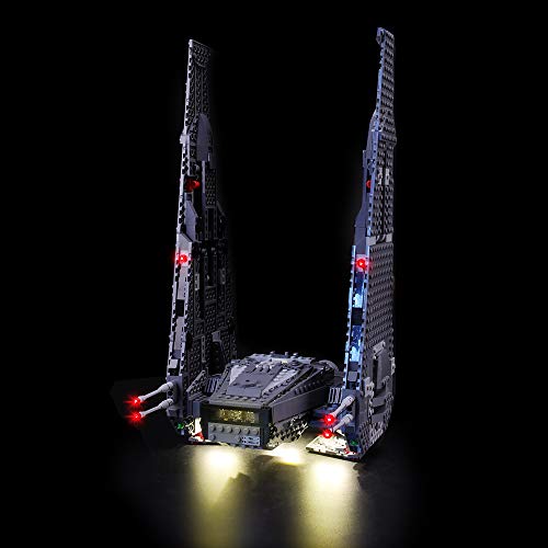 LIGHTAILING Conjunto de Luces (Star Wars Kylo Ren's Command Shuttle) Modelo de Construcción de Bloques - Kit de luz LED Compatible con Lego 75104 (NO Incluido en el Modelo)