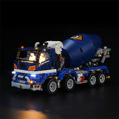 LIGHTAILING Conjunto de Luces (Technic Camión Hormigonera) Modelo de Construcción de Bloques - Kit de luz LED Compatible con Lego 42112 (NO Incluido en el Modelo)