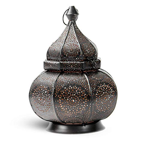 Linterna marroquí Vintage | Portavelas | Lámpara decorativa de pie | Linterna colgante estilo vintage | Lámpara de estilo oriental | M&W