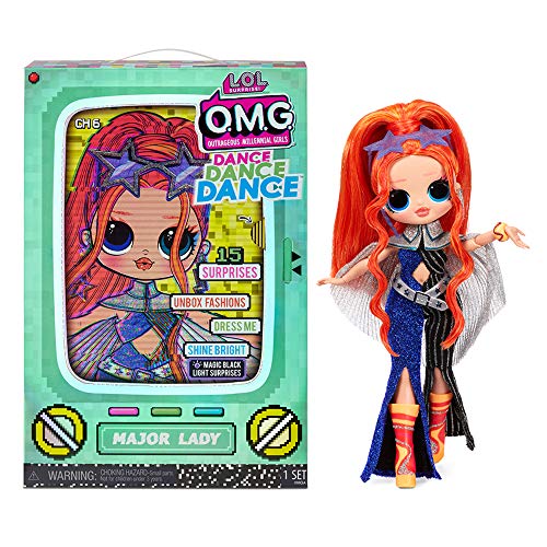 L.O.L. Surprise! OMG Dance - 15 Sorpresas, Divertidos Cambios de Color y Efectos de Animación de Baile, Vestidos y Accesorios Incluidos, Coleccionable, Mide 25 cm, Muñeca Major Lady L.O.L. Surprise! OMG Dance - 15 Sorpresas, Divertidos Cambios de Color y Efectos de Animación de Baile, Vestidos y Accesorios Incluidos, Coleccionable, Mide 25 cm, Muñeca Major Lady