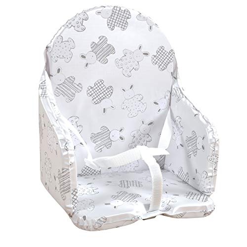 Looping - Cojín para silla de bebé, diseño de conejos Multicolor Lapin pyjama