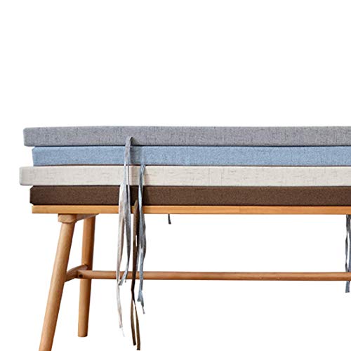 LRuilo Cojín de banco largo para interiores de 3/5 cm de grosor, 100/120 cm de ancho, cojín con lazo, cojines de jardín de 2 o 3 plazas para exteriores (gris oscuro, 80 x 30 x 5 cm) LRuilo Cojín de banco largo para interiores de 3/5 cm de grosor, 100/120 cm de ancho, cojín con lazo, cojines de jardín de 2 o 3 plazas para exteriores (gris oscuro, 80 x 30 x 5 cm)