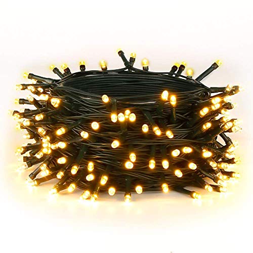 Luces de Cadena de Hadas de 8 Modos para Decoraciones para árboles de Navidad, Jardines, Fiestas y Fiestas (10M/100LEDs)