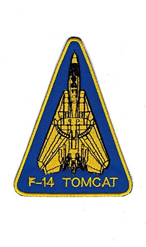 MAREL Parche bordado de avión Tomcat F-14 de 8 x 11 cm, réplica 692
