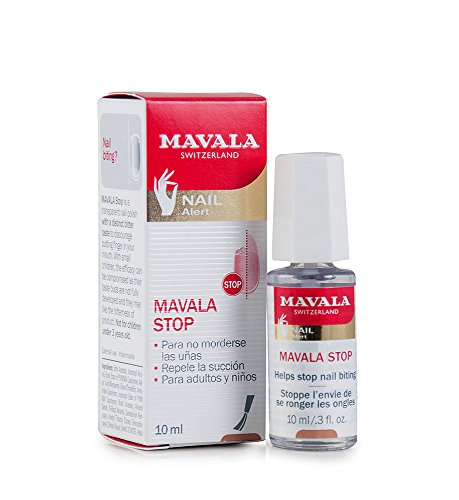Mavala Stop Esmalte Líquido Amargo para la Uñas Mordidas | Tratamiento para dejar de Morderse las Uñas, 10 ml Mavala Stop Esmalte Líquido Amargo para la Uñas Mordidas | Tratamiento para dejar de Morderse las Uñas, 10 ml